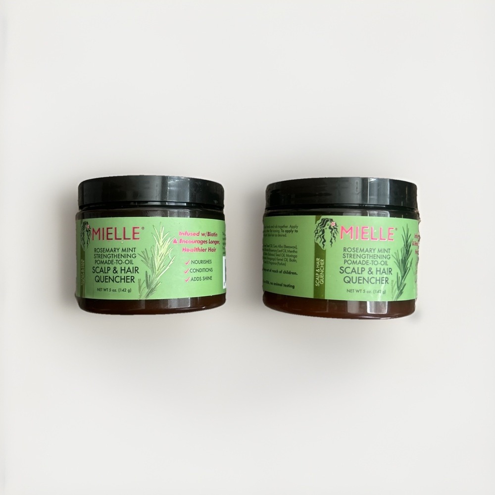 Mielle‎ Rosemary Mint Strengthening Pomade-To-Oil Scalp & Hair Quencher 5oz 2 PK